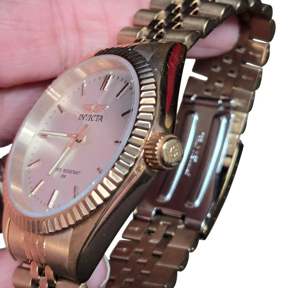 Invicta Specialty Men's Rose Gold Stainless Watch Japan Quartz 29390 NEW No Box